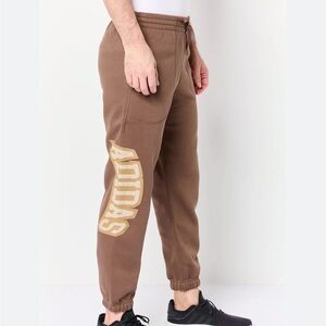 Adidas VRCT Men’s Size S Earth Brown Lifestyle Logo Fleece Sweatpants Joggers